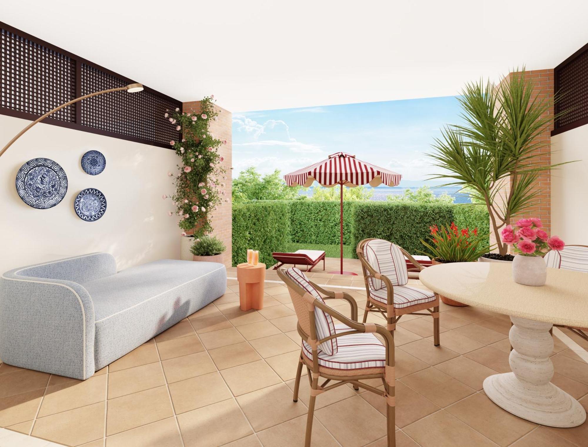Don Carlos มาร์เบยา ภายนอก รูปภาพ 3D rendering of a patio